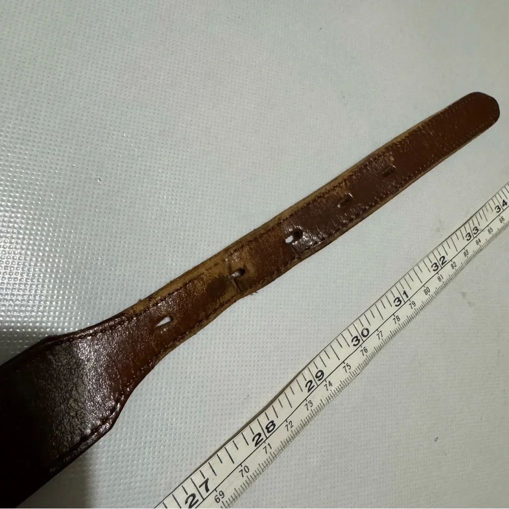 Vintage Brown‎ Leather Belt Women’s Size 30 Western Cowgirl Boho Festival Rodeo